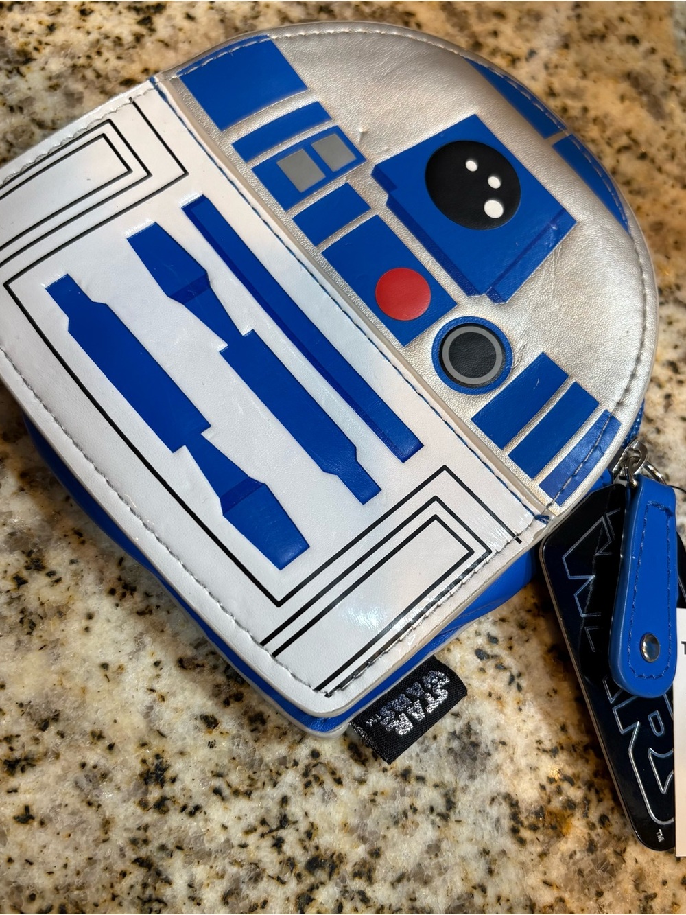 Loungefly Star Wars R2-D2 Themed Blue and Silver Wallet